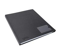 Rapesco 1650 Germ-Savvy Antibactérien, Protège-Document Rigide A4 en Polypropylène, 36 Pochettes, Noir