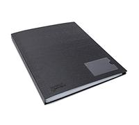 Rapesco 1651 Germ-Savvy Antibactérien, Protège-Document Rigide A4 en Polypropylène, 50 Pochettes, Noir