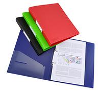 Rapesco 1658 Classeur à 2 Anneaux avec Protection Antibactérienne, Dos de 35 mm, A4, Couleurs Assorties, Lot de 4