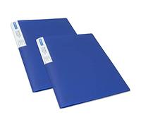 Rapesco 1673 Protège-Document avec 20 Pochettes, A4, Bleu, Lot de 2