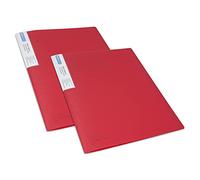 Rapesco 1674 Protège-Document avec 20 Pochettes, A4, Rouge, Lot de 2