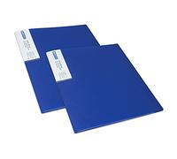 Rapesco 1675 Protège-Document avec Protection Antibactérienne, 40 Pochettes, A4, Bleu, Lot de 2