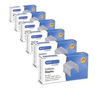Rapesco 1736 Business Pack: Agrafes Galvanisées 24/6mm (No.16), 6 Boîtes de 5000