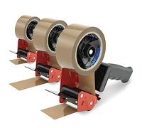 Rapesco 1742 Business Pack: 3 Dévidoirs de Ruban Adhésif 960 Germ-Savvy Antibactérien avec 3 Rouleaux d’Emballage Marron