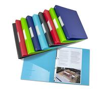 Rapesco 1814 Classeur à 4 Anneaux en Forme de O, Dos de 35 mm, A4, Couleurs Assorties, Lot de 10