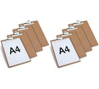 Rapesco 1821 Business Pack: 4 Porte-Blocs en Panneaux Durs à Grande Capacité, A4, Marron (Lot de 2)