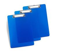 Rapesco 1822 Business Pack: 3 Porte-Blocs, A4, Bleu Transparents Givrés