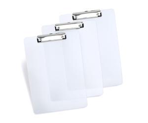 Rapesco 1824 Business Pack: 3 Porte-Blocs, A4, Blanc Transparents Givrés