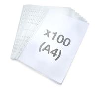 Rapesco 1830 ECO Pochettes Plastiques Perforées, A4, Transparent, Lot de 100