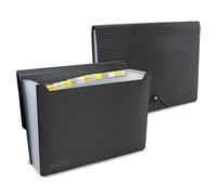 Rapesco 1843 ECO Trieur Valisette avec 13 Compartiments, A4, Noir, Lot de 2