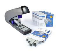 Rapesco 1277 ECO X5-90ps Agrafeuse à Grande Capacité avec 5000 Agrafes 923/12 mm, Anthracite