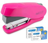 Rapesco Agrafeuse Luna Rose Sans Effort 20 À 50 Flles + 1000 Agrafes 24/6 & 24/8