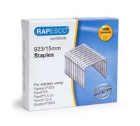 Rapesco – Agrafes 1239 – Galvanisées résistantes Type 923/15 mm – Lot de 1000