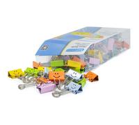RAPESCO - Boîte 80 pinces 19 mm assorties - maintien sans trace, retrait facile