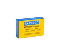 Rapesco Agrafes Boîte de 1000 Galvanisées 26/6 mm