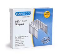 Rapesco – Agrafes 1239 – Galvanisées résistantes Type 923/15 mm – Lot de 1000