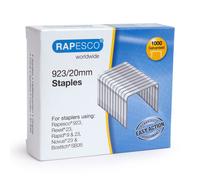 Rapesco Agrafes 1241 - Galvanisées résistantes Type 923/20 mm - Boîte 1000