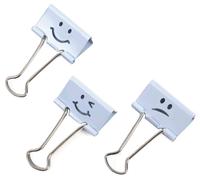 Rapesco Boite De 20 Pinces À Dessin Métal 32 Mm Bleu Emoji