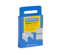 Rapesco Agrafes S2662MA3 galvanisées 26/6 mm (No.56) – Lot de 2000