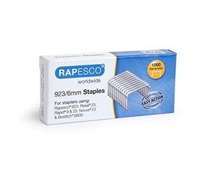 Rapesco Code1235 Lot de 4 000 agrafes galvanisées 923/6 mm