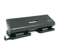 Rapesco PF75P0B1 75-P 4-Hole Punch, 16 Sheet Capacity, Black Single