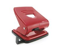 Rapesco PF827AR1 827 Perforatrice 2 Trous, Capacité de 30 Feuilles, Rouge