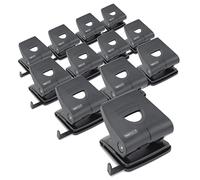 Rapesco PF827PB2T Business Pack: 827-P Perforatrice 2 Trous, Capacité de 30 Feuilles, Noir, Lot de 12