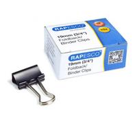 RAPESCO Pince double clip, largeur: 19 mm, noir, 80 pi¿ces