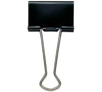 Rapesco Pinces à Double Clip 19mm en Acier avec Bras Nickelés (Lot de 10) Noires