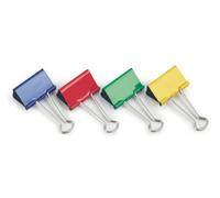 Rapesco Pinces à Double Clip 41mm en Acier avec Bras Nickelés (Lot de 100) Couleurs Assorties