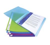 Rapesco Pqt De 10 Protège-Documents Flexi 20 Pochettes A4 Couleurs Vives Transparentes