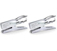 Rapesco R81000A3 Pince Agrafeuse Classique Porpoise, Capacité de 45 Feuilles, Chrome (Lot de 2)