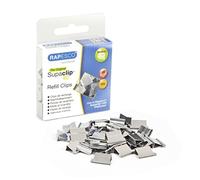 Rapesco Pinces de recharge RC4050SS Supaclip 40, acier inoxydable, lot de 50