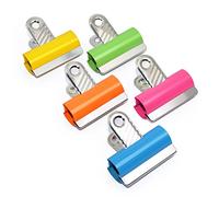 Rapesco RCB60COL Pinces à Papier 60 mm, Couleurs Assorties, Lot de 10