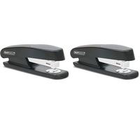 Rapesco RR7260B3 Agrafeuse ECO Sting Ray, Capacité de 20 Feuilles, Protection Antibactérienne, Noir (Lot de 2)