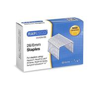 Rapesco Agrafes galvanisées S11662Z3 26/6 mm (No.56) – Lot de 5000