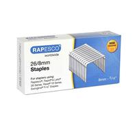 Rapesco S11880Z3 Agrafes Galvanisées 26/8mm, Lot de 5000