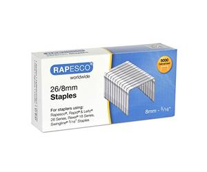 Rapesco S11880Z3 Agrafes Galvanisées 26/8mm (No.56), Lot de 5000