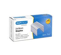 Rapesco S24807Z3 Agrafes Galvanisées de Type 24/8 mm (No.16), Lot de 5000