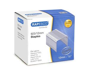 Rapesco S92312Z3 Agrafes Galvanisées Résistantes 923/12 mm, Lot de 4000