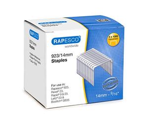 Rapesco S92314Z3 Agrafes Galvanisées Résistantes 923/14 mm, Lot de 4000