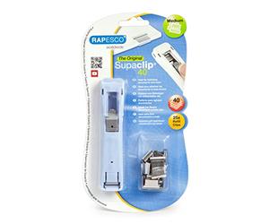 Rapesco Supaclip 150 recharge coloré Clips 25 Clips en acier inoxydable. Bleu pastel (Powder Blue) 25