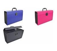 Trieur - Valisette - Classement - 19 compartiments - Rose - Format A4+ - Rapesco