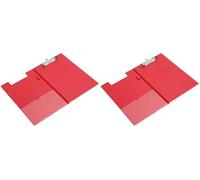 Rapesco VFDCB0R3 Porte-Bloc à Rabat, A4+, Rouge (Lot de 2)