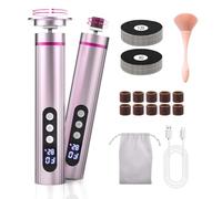 Rapeuse Électrique pour Pieds - Lime Rechargeable avec Écran, 9 Vitesses Réglables, 20 Disques Abrasifs et 10 Anneaux de Polissage, Pédicure Professionnelle Sûre et Efficace pour Femmes et Hommes