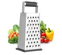 Rapeuse legume en Acier Inoxydable, Rapeuse Fromage 4 Côtés, Rapeuse Multifonction pour Légumes, Pommes de Terre et Fromage - Ustensile de Cuisine Pratique pour Râper et Découper