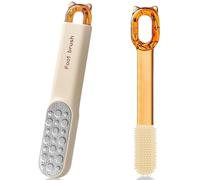 Rapeuse Pieds, 3 en 1 Rape Pied avec Lime à Pieds Double Face & Brosse de Nettoyage pour Orteils Outil de Pédicure pour Orteils, Lime Pieds pour Talons Fendillés et Cors