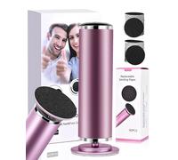 Rapeuse Pieds électrique avec 60 Disques Abrasifs et Vitesse Variable Anti-callosité Lime Pieds Electrique Râpe à Pied Pédicure Honeyglow Élimine Callosités Et Peau Morte À La Maison - Rose