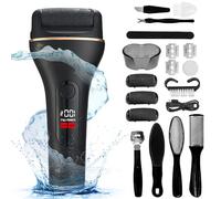 Rapeuse Pieds Electrique, Ponceuse Pied, Râpe Électrique Pour Callosités Ipx7 Avec 2 Vitesses, Rape Pieds Avec 3 Rouleaux De Rechange, Râpe À Pieds Electrique Pour Talons Fissurés Et Morts