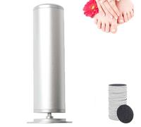 Rapeuse Pieds éLectrique,Ponceuse Pieds Electrique,Avec 60 Disques De Papier De Verre De Rechange Pour Femmes Hommes PéDicures (Argent)